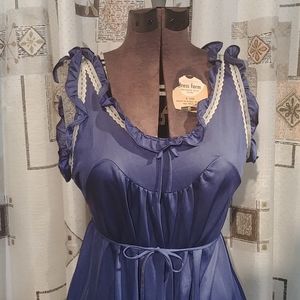 Navy Nylon Slip/Nightie